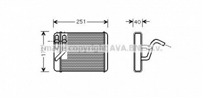 AVA QUALITY COOLING hy6120 -  Теплообменник, отопление салона